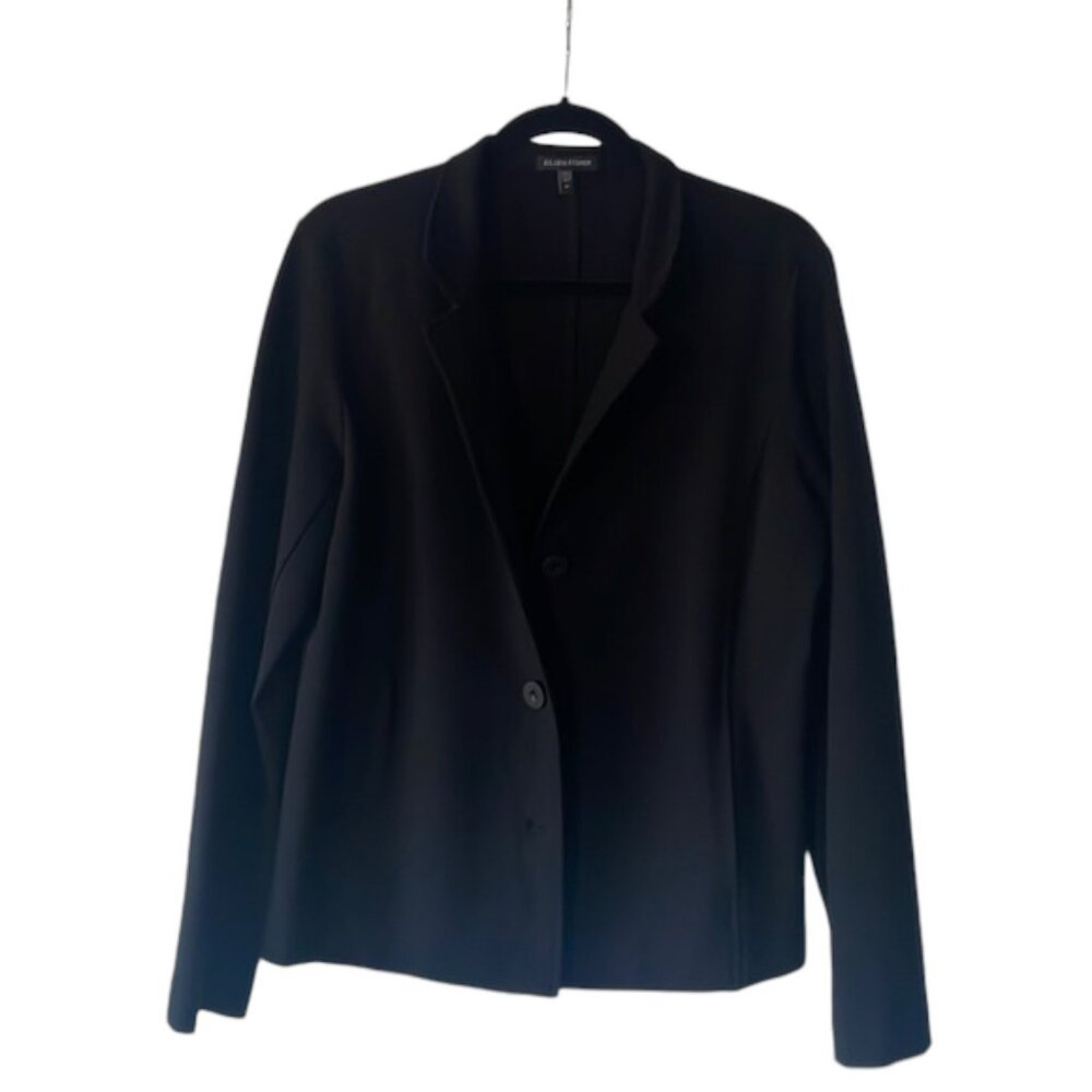 Eileen Fisher black blazer size M